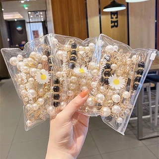 Presente Quente 12 Pçs Coreano Pérola Cintura Clipe Broche Moda Feminina Calças Cinto Acessório em Oferta na Shopee