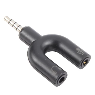 Adaptador Divisor Estéreo Macho De 3.5 Mm Para Fone De Ouvido E Microfone Fêmea