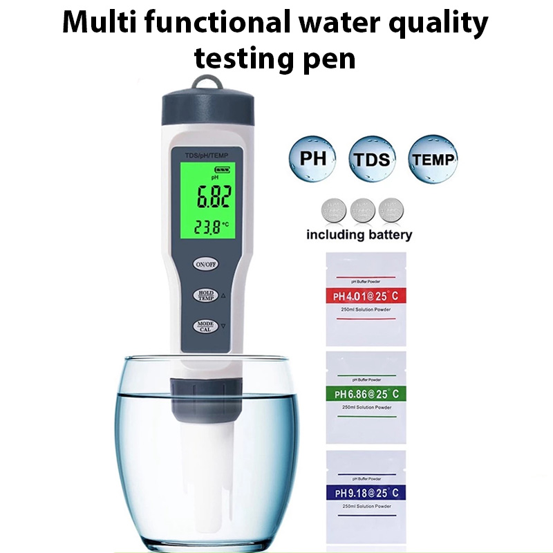 AquaPet Lab 3 Em 1 Testador De Água De Aquário PH TDS Monitor De ...