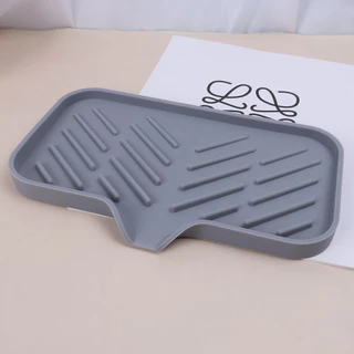 Bandeja de pia de cozinha de Silicone, saboneteira com cabeça de drenagem, pia de bancada, pia, usada para esponja de es