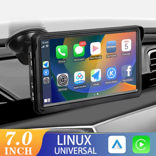 CarPlay Android Auto Car Radio Multimedia Video Player Tela De Toque Portátil De 7 Polegadas Com USB AUX Para Câmera De