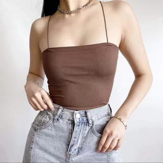 Hot Girl Camisole Peito Acolchoado Colete Feminino Slim-fit Hot Girl Camisole Peito Acolchoado Colete Camisola com Almof