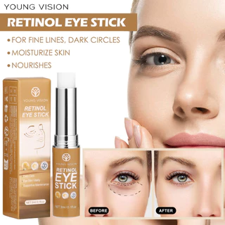 Retinol creme para os olhos em bastão, olhos requintados, bolsas para os olhos, olheiras, rugas, hidratante