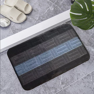 Tapete Antiderrapante Para Banheiro , Listrado Colorido Entrada Doméstica , Estilo Minimalista Absorvente De Engrossado