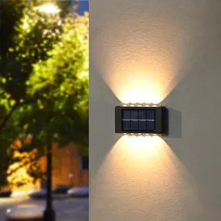 6/8/10 LED Luzes De Parede Solares Para Cima E Baixo , Luz À Prova D