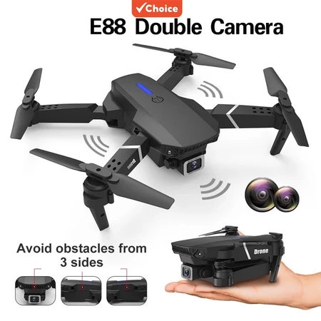 E88 Pro Drone HD Câmera Dupla Posicionamento WiFi FPV Altura Manter Profissional Quadricóptero RC — imagem 1