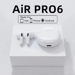 Air Pro 6 TWS Fones De Ouvido Sem Fio Com Microfone Fone Bluetooth Pods Sport Running Para Uso Diário