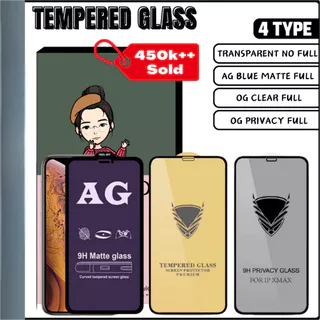 Protetor De Tela De Vidro Temperado 9H HD Privacidade Fosco Para IPhone 15 16 Pro 14 13 12 11 Max Xs Xr X 7 8 6s Plus
