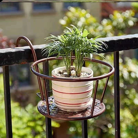 Suporte de ferro para plantas suspensas de três peças, suporte para ...