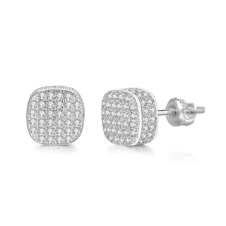 Brincos Punk Masculinos Hip-hop Clássico Gelo Cristal Zircão Acessórios Moda Hippie Jóias FA8129