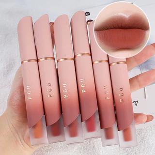 Creme labial lama fosco copo antiaderente clareamento fosco esmalte labial bochecha batom Blush de dupla utilização