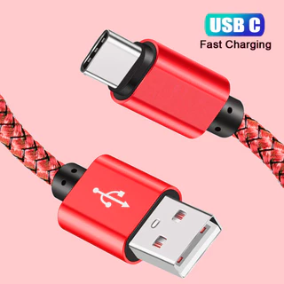1 Pcs Cabo Carregador De Tecido De Nylon USB C , De Rápido A Para Samsung Galaxy A14 5G A13 A54 A53 S23 S22 Ultra S21 S2
