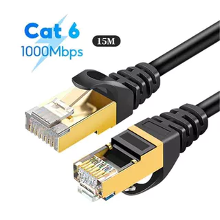 1M 2M 5M 10M 15M 20M 30M Redondo Cat6A Plana Cat6 Internet RJ45 Ethernet LAN Cabo Para Roteador De Computador
