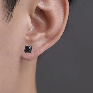 1 Par De Brincos Magnéticos De Aço Inoxidável Para Homens E Mulheres Sem piercing CZ Hipoalergênico 6 Mm