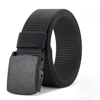Cinto Tático De Lona De Nylon Com Fivela De Plástico Durável – Design Elegante Padrão De Tanque Para Versatilidade Diári
