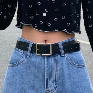1pc Terno Cintura Moda ins Versão Coreana Do Cinto Fino Masculino E Feminino Personalidade Pino Fivela Bonito Jovem Estu