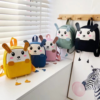 1 Peça Elegante Casual Fofo Formato De Desenho Animado Grande Capacidade Com Alça Ajustável Mochila Bolsa De Lona Zíper