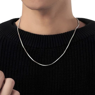 Colar Estilo Minimalista Feito De Aço Inoxidável Com Design De Corrente De Cobra Adequado Para Festa De Natal Daliy , An