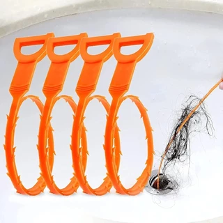 2 Pçs Pia Da Cozinha Gancho De Limpeza Esgoto Dragagem Primavera Tubo Ferramenta Cabelo Remoção Dreno Limpadores 51cm