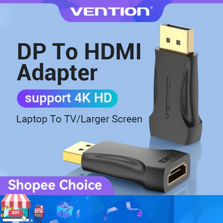 Vention Adaptador DP Para HDMI 4K Banhado A Ouro Macho Fêmea Conversor De Áudio E Vídeo Porta De Exibição Banhada PC Lap