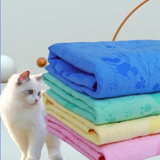 Toalha Absorvente Para Animais De Estimação , Suprimentos De Limpeza Cães E Gatos , De Banho Impressa , Macia , Espessad