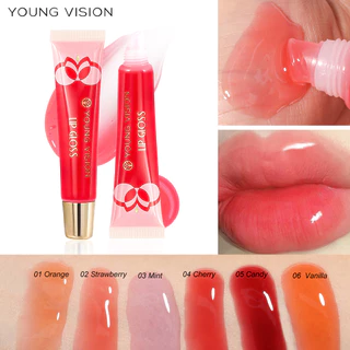 Óleo labial fragrância de frutas batom brilho labial brilho labial cuidados com os lábios bebê molhado seis cores único