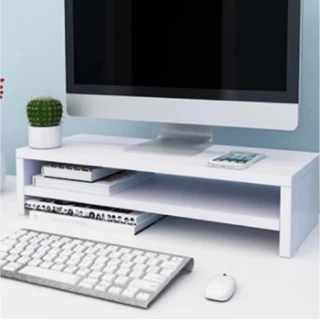 HOMI READY STOCK PC Tela De Monitor De Computador De Mesa Base De Prateleira Aumentada Riser Teclado Rack De Armazenamen