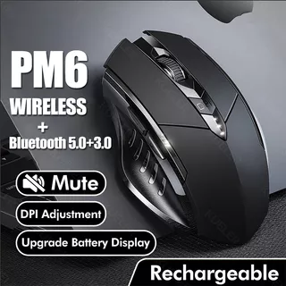 Mouse Sem Fio Recarregável 2.4G F1S/A1 Office Mute Bluetooth Suporte PC Laptop Tablet Celular