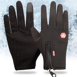 Luvas De Lã Impermeáveis Quentes Masculinas Esportes Ao Ar Livre Ciclismo Antiderrapantes Tela Sensível Toque FA8133