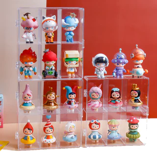 1pc mistério caixa de armazenamento expositor parede pendurado popmart popmart capa poeira quarto Molly acrílico caixa e