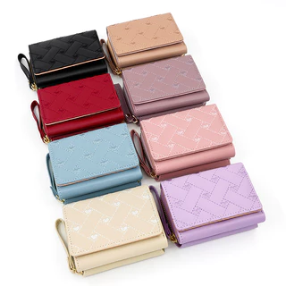 Mini Bolsa De Moedas Bordada Elegante Feminina Adequada Para E Cartões De Crédito em Oferta na Shopee