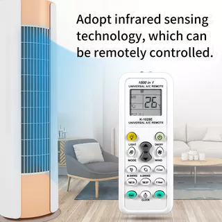 Controle Remoto Universal K-1028E AC Digital LCD Para Ar Condicionado
