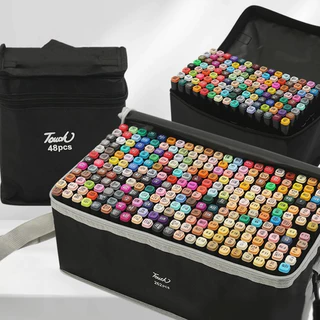 Marcador 48 Cores Marcadores De Ponta Dupla Arte Ferramentas De Desenho Especial Canetas Coloridas Pintura Colorida Estu