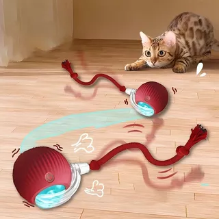 Brinquedo Para Gatos Com Movimento Automático Cauda Fofa-Bola Interativa Recarregável USB Internos