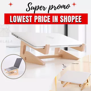Suporte Multifuncional E Ajustável Para Laptop De Madeira Maciça , Compacto Conveniente , Fácil De Instalar , Suportes