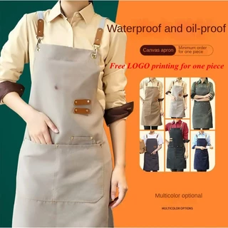 Avental De Cozinha À Prova D'água Para Mulheres , Cafeteria , Trabalho , Limpeza Doméstica em Oferta na Shopee