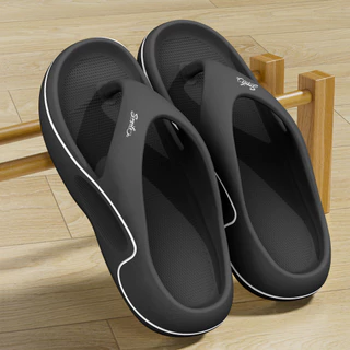Chinelos masculinos de sola grossa para verão, novos trajes casuais para praia ao ar livre, sandálias antiderrapantes em Oferta na Shopee