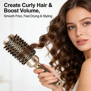 Pente Redondo De Cabeleireiro Wanmei-Barril Térmico , Ferramenta Antiestática Para Modelagem De Cabelo , Vários Tamanhos em Oferta na Shopee