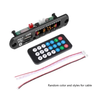 Módulo de Áudio para Carro com Bluetooth 5.0, MP3, WMA, USB, TF, Rádio FM e Tela Colorida, Reprodutor de MP3 com em Oferta na Shopee