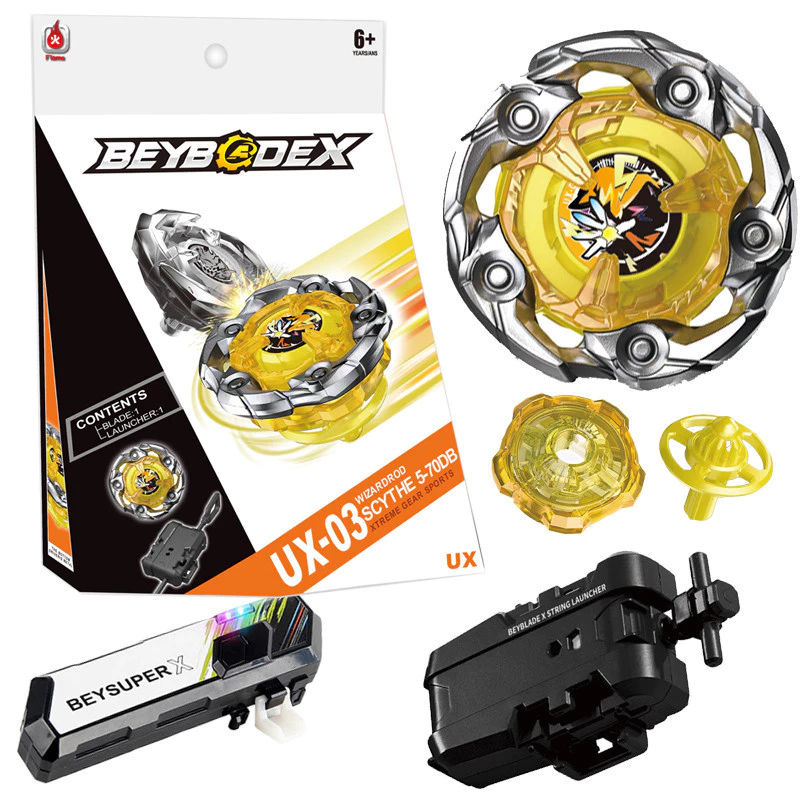Bey X UX-03 X Wizard Rod 5-70DB UX03 Booster com Conjunto Lançador