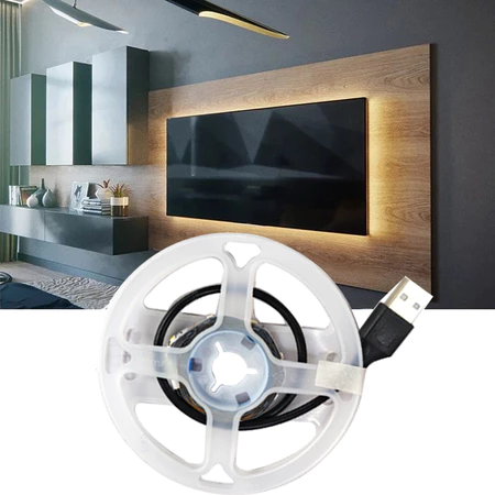 Luz De Tira Led 2835 Branco Fita USB Luzes Para Decoração Do Quarto TV Backlight Branca Quente 5V