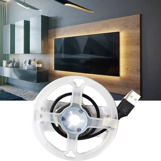 2835 Luzes De Tira LED – 5V USB , Branco/Quente , Para Decoração De Quarto E Luz De Fundo De TV em Oferta na Shopee