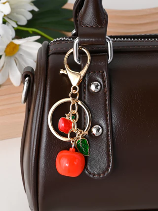 Novo Chaveiro de Fruta Fofo para Bolsa, Chaveiro de Carro, Decoração Diária, Uso Diário, Presente para Crianças e Novo Chaveiro de Fruta Fofo para Bolsa, Chaveiro de Carro, Decoração Diária, Uso Diário, Presente para Crianças e