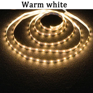 Luz De Tira LED USB 5v SMD2835 Iluminação De Fundo De TV Branco Quente DIY Flexível 2835 Luzes Decoração De Casa De Nata em Oferta na Shopee
