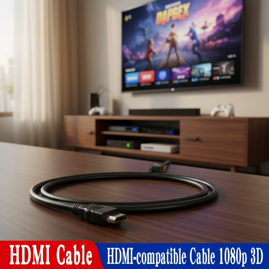 Cabo HDMI de Alta Velocidade 1080P de 1M/1.5M para TV Box, PS4 ...