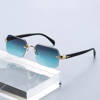 Óculos De Sol Elegantes Com Armação De Metal Dobradiças E Recortes Para Uso Diário Ao Ar Livre em Oferta na Shopee