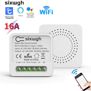 Interruptor de temporizador inteligente WiFi - controle por voz, aplicativo Cozylife, compatível com Alexa e Google em Oferta na Shopee