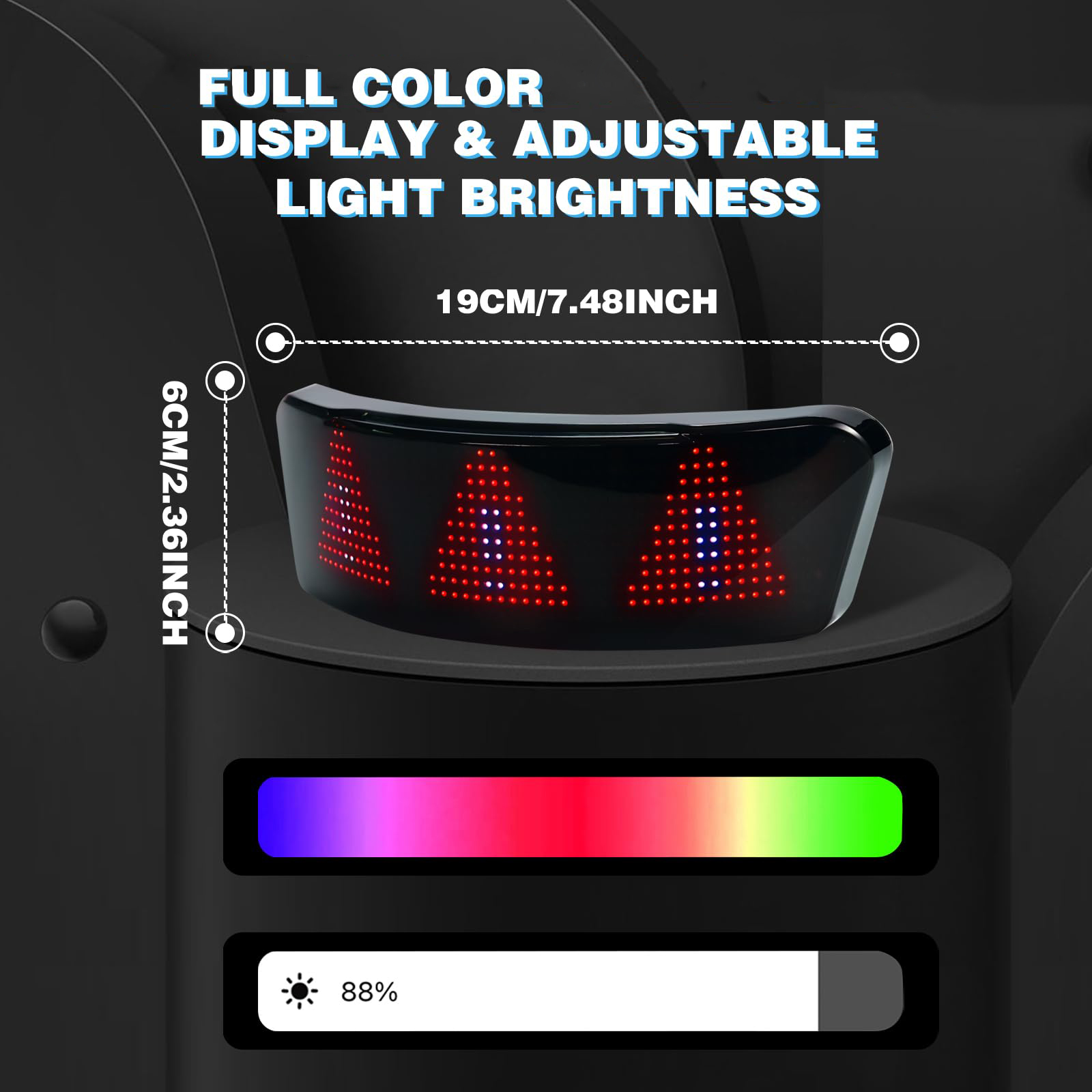 Dimensões da Lanterna LED