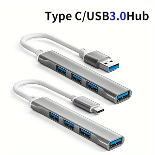 Tipo c Para 4 Portas Usb HUB Divisor De Carregador Adaptador USB3.0 De Alta Velocidade Laptop em Oferta na Shopee