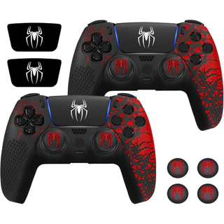 Capa Protetora de Silicone com Botões Joystick Gamepad e Adesivo Touchpad para PS5